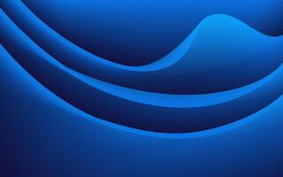 Abstract Blue Wave Gradient Design vector