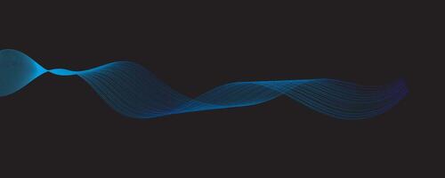 Abstract light lines wavy floppy vector