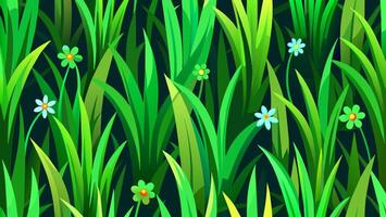 A Seamless Small Grass Pattern vector
