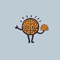 Brain icon. Human brain illustration. Brain icon. Brain icon vector