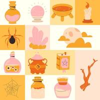 childrens cute background. Magic geometric pattern on a light background vector