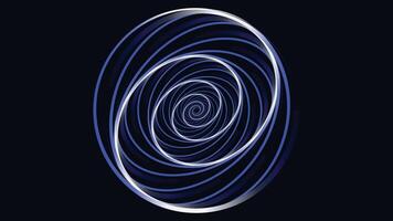 Abstract spiral gradient dotted creative background. vector