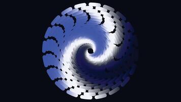 Abstract spiral gradient dotted creative background. vector