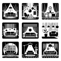 Creative spaces enhancing daily life. vector