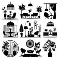 Creative spaces enhancing daily life. vector