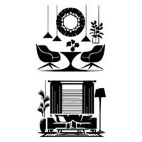 Creative spaces enhancing daily life. vector