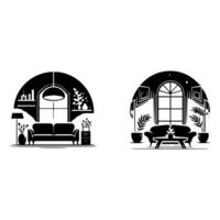 Creative spaces enhancing daily life. vector