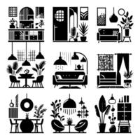 Creative spaces enhancing daily life. vector
