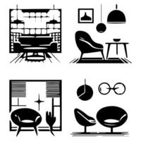 Creative spaces enhancing daily life. vector