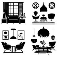 Creative spaces enhancing daily life. vector