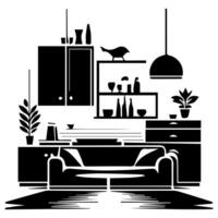Creative spaces enhancing daily life. vector