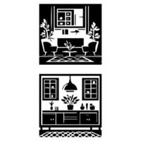 Creative spaces enhancing daily life. vector