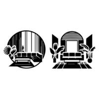 Creative spaces enhancing daily life. vector