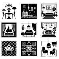 Creative spaces enhancing daily life. vector