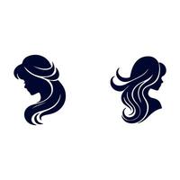 Elegant hairstyle frames her face. vector