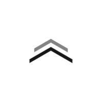 Swipe up button icon with simple and modern design png