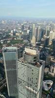 Aerial view of downtown Jakarta, Indonesia. video