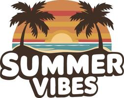 Summer Vibes item vector