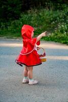 portrayal of Little Red Riding Hood, the beloved character from the famous fairy tale photo