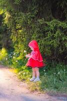 portrayal of Little Red Riding Hood, the beloved character from the famous fairy tale photo