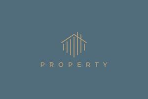 Property Logo Building Company Building Construction Home Developer Real Estate Investment vector
