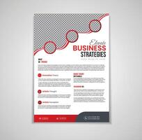 Business Flyer Corporate Flyer Template Geometric shape Flyer Colorful concepts vector
