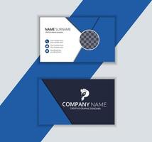 Abstract Textured Business Card Template design vector