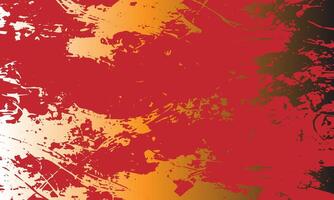 a red and black background with a paint splatter vector