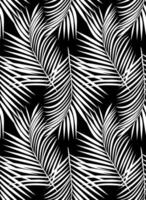 Pattern illustration with palm leaves in graphic style. vector