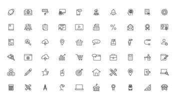 Education and Learning thin line icons set. Education, School, Learning editable stroke icons vector