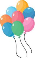 Bunch of Colorful Balloons vector