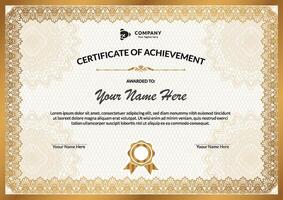 Certificate of Appreciation template, Certificate of achievement, awards diploma. vector