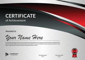 Certificate of Appreciation template, Certificate of achievement, awards diploma. vector