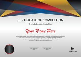 Certificate of Appreciation template, Certificate of achievement, awards diploma. vector