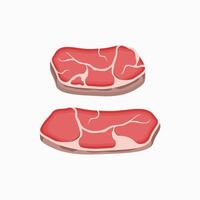 Beef simple design with flat colors vector