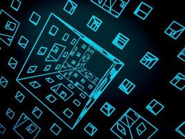 Fractal geometric structure vector