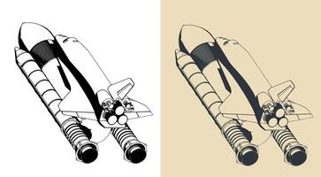 Launch vehicle and space shuttle vector