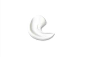 Swatch Smear of White beauty cream, body lotion, moisturizer sample wipes. Skin care swab isolated isolated on tranparent background. BB CC Cream, Texture Base Under Makeup png