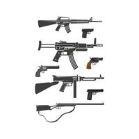 A Comprehensive Guide to Different Types of Firearms vector