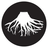 tree root icon vector
