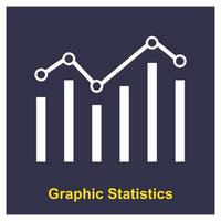 statistics icon design vector