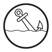 Anchor icon design vector
