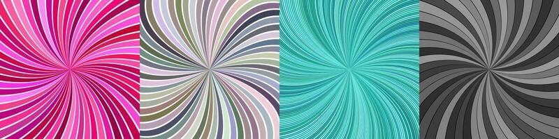 Abstract geometric ray burst background set vector