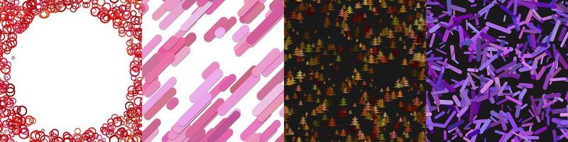 Abstract geometric background collection vector