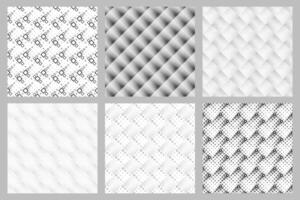 Geometrical diagonal square pattern background design set vector