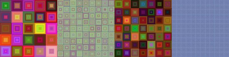 Abstract square background set vector