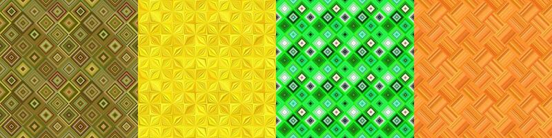 Seamless color geometric pattern set vector