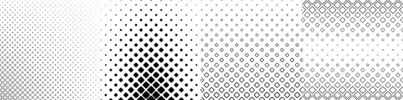 Monochrome geometrical pattern collection vector
