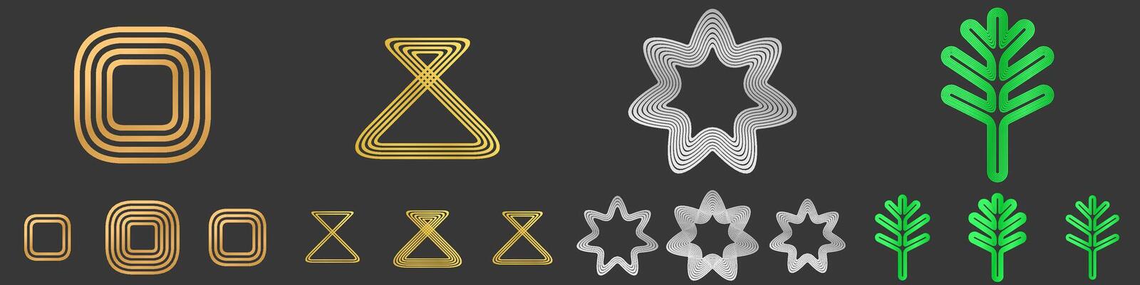 Line logo design collection
