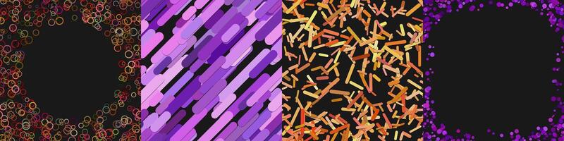 Abstract geometric background collection vector